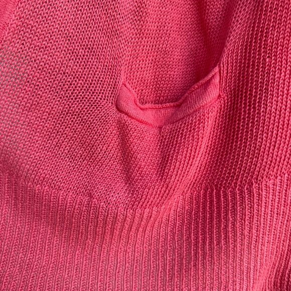 J. Jill Love Linen 3/4 Sleeve Pocket Open Front Cardigan Sweater Women's Size M - Picture 7 of 8